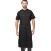 Chef Works Unisex Brio Chef's Bib Apron, Black, One Size