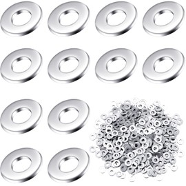 Hanaive 600 Pieces 3/16" x 1/2" Aluminum Backup Pop Rivet Washers,304 Metal Flat Stainless Steel Rivet Washers for Screws and Bolts Repairing Boats, Cars, Household and Outdoor Construction