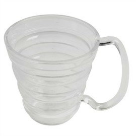 SP Ableware Ergo Mug with Extra Wide Handle and Bumpy Surface - Clear, Translucent (745740001)