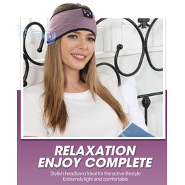 Fulext Bluetooth Headband Headphones, Sleep Headphones For Side Sleepers - Sleeping Comfortable with Thin Speaker Microphone Handsfree Best Gift Ideas Women Men