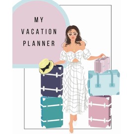 Chic Travel Planner Journal | 7.5 x 9.25 72 Pages | Cute feminine itinerary travel planner and journal