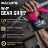 Bear Grip Power Straps Weight Lifting Straps Rose