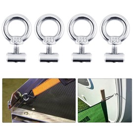 Maple Plentiful Pack of 4 Piping Stoppers 6 mm, Stopper for Piping Rail, Stainless Steel Piping Stopper, Awning Stopper, Stainless Steel, Piping Rail Accessories for Piping Rail for Caravan,