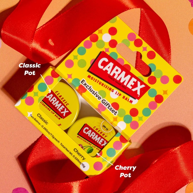 Carmex Pot Set – Classic & Cherry| Moisturising Lip Care