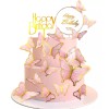 TO 100pzs Adornos De Mariposa 3d Para Decoración De Pasteles