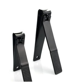 Nail Clippers 2PCs Nail Cutter Set with Leather Pouch Stainless Steel Fingernails Toenails Clippers for Men Women Nail Clipping Kit, 2 Count (Pack of 1)