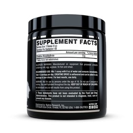 Nutrex Creatina Monohidratada en Polvo - Sin Sabor, 300 g, 60 Porciones