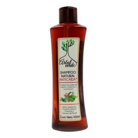 Shampoo Anticada de Romero rbol Verde 500ml Natural para Crecimiento Capilar Sbila y Espinosilla Fortalecedor, Reduce Quiebre Uso Diario Todo Tipo de 