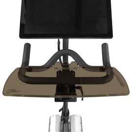 TFD The TrayV2 | Improved V2 Tray for Peloton Bike (orginals) - Work & Ride with Your Phone, Laptop, Book or Tablet (Black) (Tray V2, Acrylic Dark)