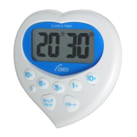 Linksy (rinkusi-) Wait Will Be Fun Heart Joyful Timer, White, Blue lt801wm