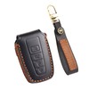 TECART Fit For Toyota Leather Key Fob Cover with Keychain