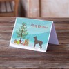 Mexican Hairless Dog Xolo Christmas Tree Greeting Cards and Envelopes
