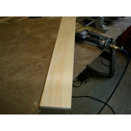 "Handmade" SOLID PINE 42 INCH WALL SHELF / MANTEL WITH CROWN MOLD WRAP, HANGING HARDWARE