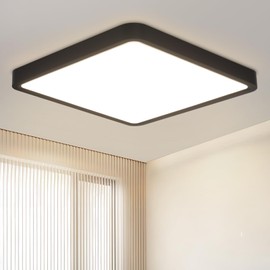 Laittiin Ceiling Light LED Ceiling Light Flat - Diameter 23 cm Bedroom Lamp 18 W Ceiling Lighting Bathroom Lamp 4000 K Kitchen Lamp Square Bathroom Lamp for Bathroom Hallway Kitchen Living Room