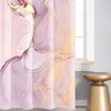 Pink Marble Pattern Blackout Curtains for Bedroom, Luxurious Stone Texture