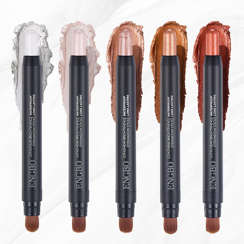 Pack of 5 Eyeshadow Pens, Eyeshadow Stick, Waterproof Eyeshadow Stick,