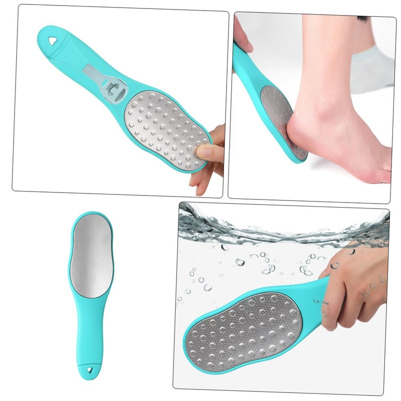 FOMIYES Double Sided Stainless Steel Foot Washboard Foot Callus Remover
