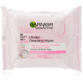 Garnier Micellar Cleansing Wipes Sensitive Skin, 25 Wipes