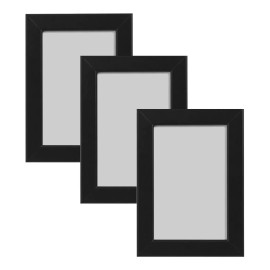 Photo n' Thyme 3 Marcos Plastico Negro Para Fotografia 4x6 10x15cm Clasico