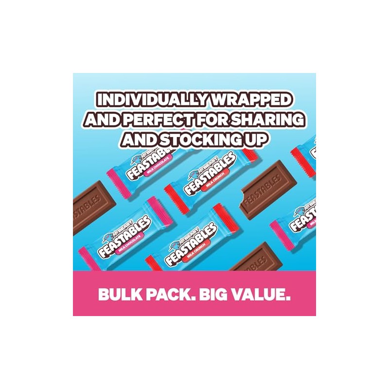 MrBeast Feastables Milk Chocolate & Milk Crunch Variety 2lb Box,