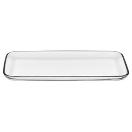 Barski Glass Rectangular Tray - Serving Tray- Platter - Classic Clear - 12.8" Length - Made in Europe