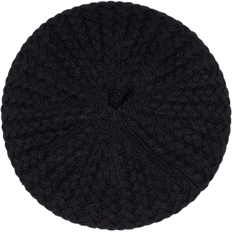 styleBREAKER 04024201 Women's Fine Knit Beret Hat with Braided Pattern