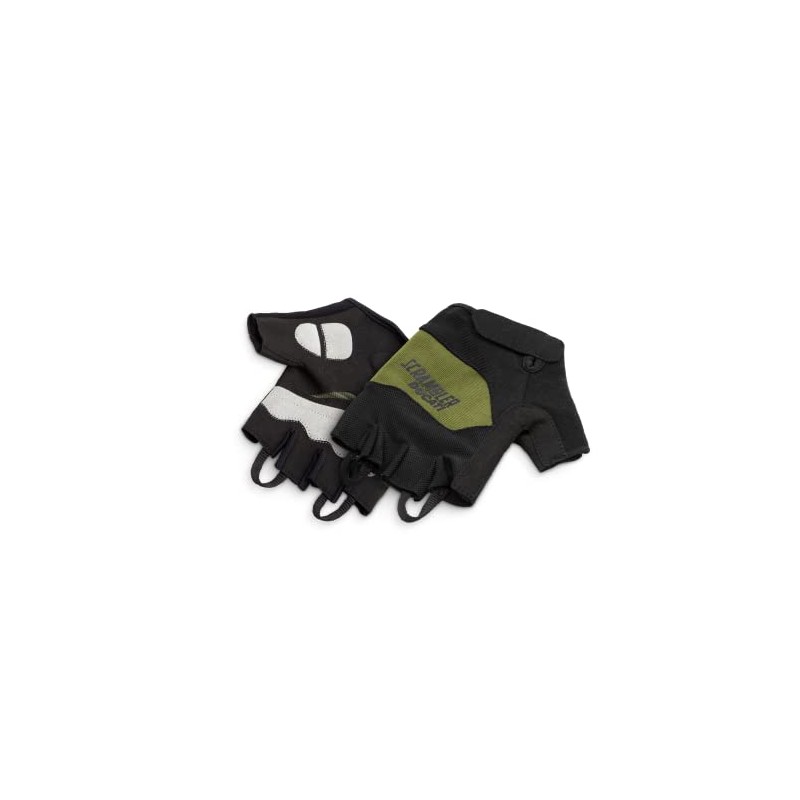 Ducati Scrambler Unisex - Adult Padded Gloves, Black/Green, One Size