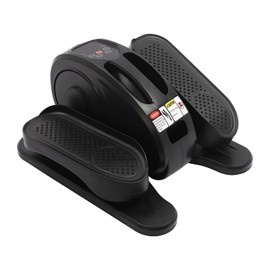 Desk Elliptical Machine, Portable Ellipse Leg Exerciserwith Remote & Non-Slip Foot Pads, Five-Speed Regulation, Quiet Operation, Seated Pedal Exerciser for Seniors