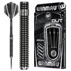 Winmau Blackout 90% Tungsten Steel Tip Darts - Straight Ringed