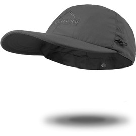 normani Savannah Summer Cap with Roll-Up Neck Protection, darkgray, 61