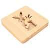 Wooden Carving Night Light Rabbit Shape Soft Light Eye Protection