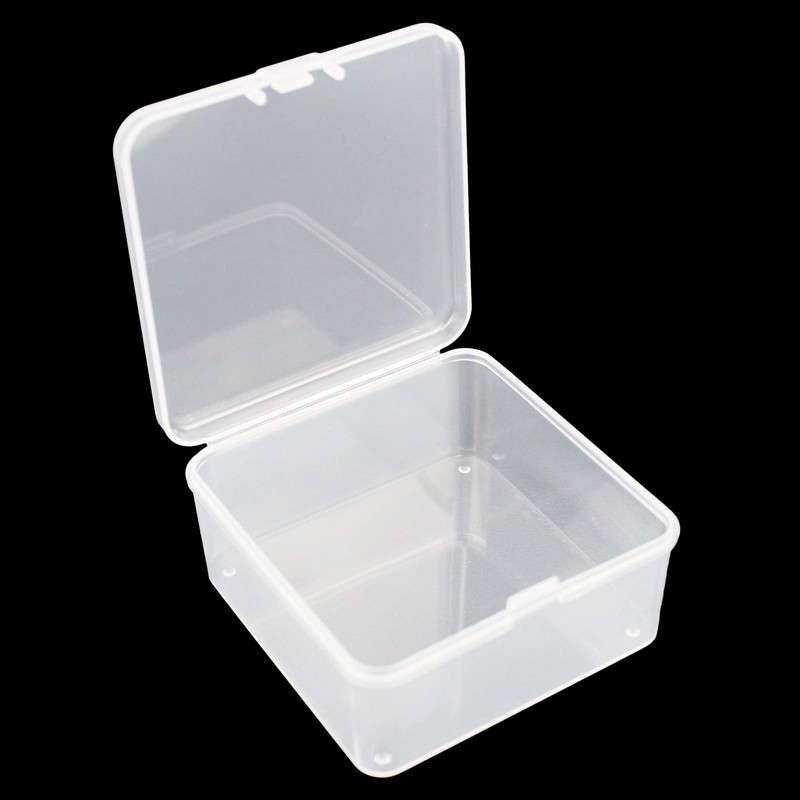 Goodma 17 Pieces Square Empty Mini Clear Plastic Organizer Storage