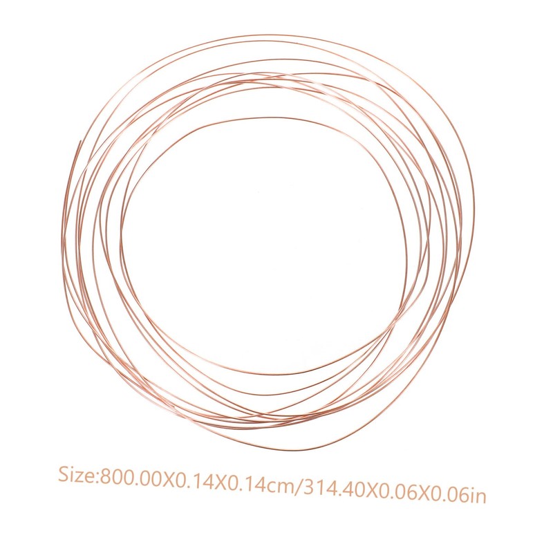 Zerodeko 2pcs Bare Copper Wire Flexible Conducting Wire for Crafts