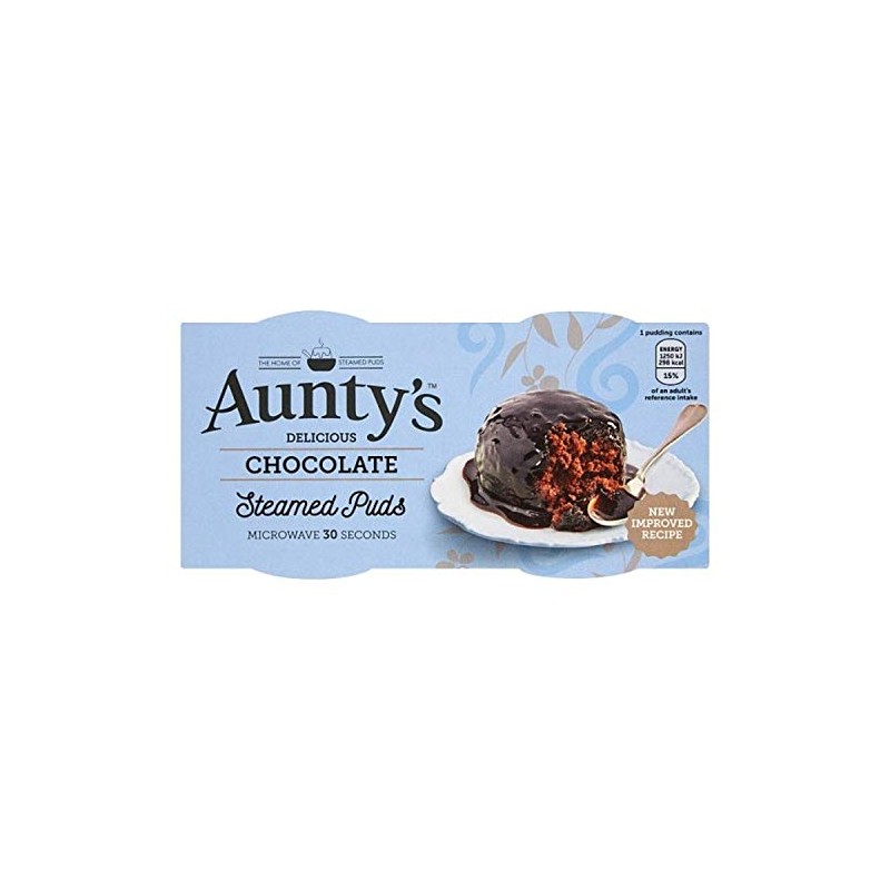 Aunty's Chocolate Steamed Puddings 2 X 95G