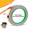 3 Pack Copper Foil Tape (1/2inch X 66 FT) Copper