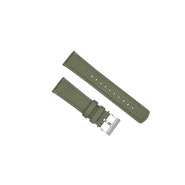 BARTON WATCH BANDS 20mm Army Green Sailcloth Quick Release Premium Nylon Weave