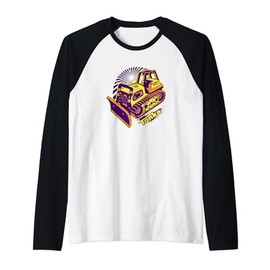 Tonka Color Pop Bulldozer Amazing Toy Logo Raglan Baseball Tee