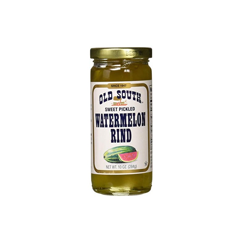 Old South Sweet Pickled Watermelon Rind 10 oz Jar (6