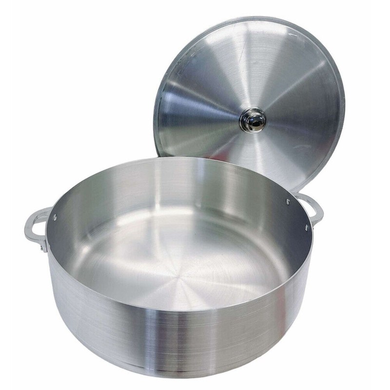 31 Qt Aluminum Caldero Cookware Pot Dutch Oven With Lid