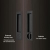 Dontay Pocket Door Handle, Modern Rectangular Keyed Entry Function, (Bed/Bath)