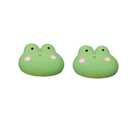 Lovely Resin Animals Earrings Bear Rabbit Chicken Tiger Sheep Panda Head Stud Earrings Cartoon Cute Jewelry for Gifts-Frog