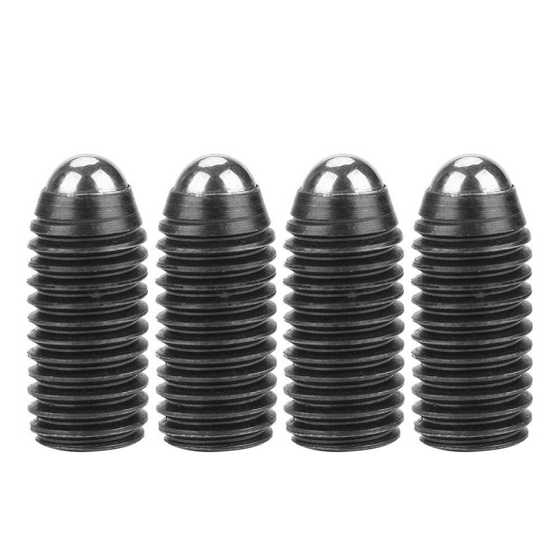 10 Pieces M12 Carbon Steel Thread Ball Black Spring Plungers