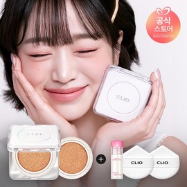 Clio 킬커버 파운웨어 쿠션 디 오리지널 기획 [본품+리필](증정)아이리무버 31ml+퍼프(랜덤)2EA Kill Cover Founwear Cushion The Original Set [Main + Refill](Gift) Eye Remover 31ml + Puff (Random) 2EA