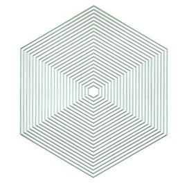 crafts too Presscut Cutting Nesting Dies - Plain Hexagons