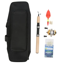 Ice Fishing Rod and Reel Combo Fishing Pole Kit with Jigs Bobber Ice Fishing Gear Set for Freshwater Saltwater
