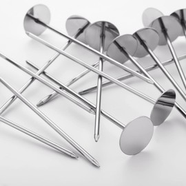 12 Pcs Potato Baking Baked Nails, Stainless Steel Potato Baking Rods Potato Baking Gadgets Baking Heating Core Grill Spikes Baking Tools and Accessories for Home Kitchen, Silver