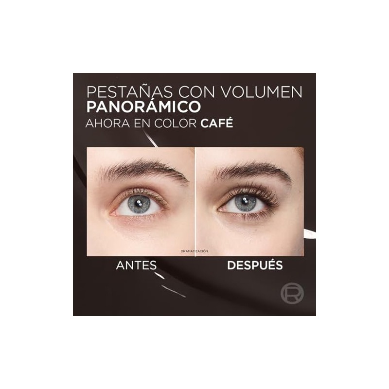 LOreal Paris, Panorama Chromatic Brown Leather Mscara De Pestaas Voluminizadora,