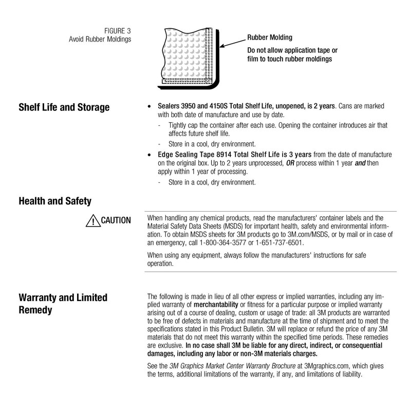 3M™ 8520ES Matte Clear Edge Sealer Sealing Tape for Vinyl