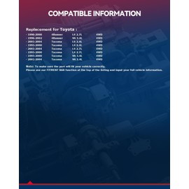 KAX 66-5134 Front Axle Shaft Assembly Fits 1995-2004 Toyota Tacoma, 1996-2002 Toyota 4Runner, 1 PCS CV Axle