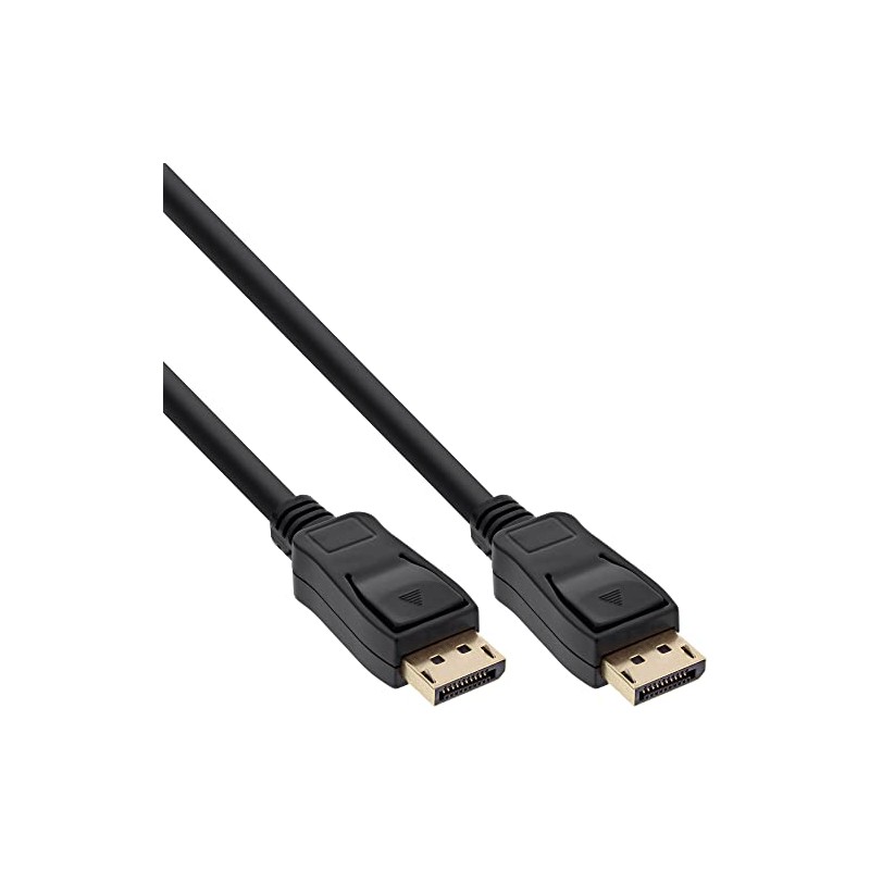InLine® 10m Gold Plated Contacts Display Port Cable - Black